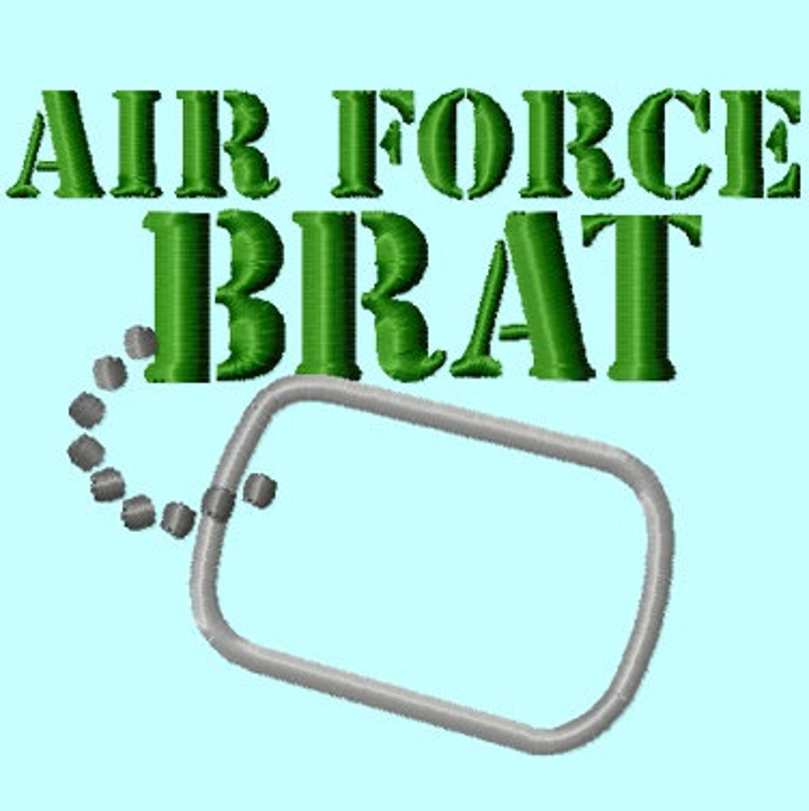Air Force Brat Badge APPLIQUE Embroidery Design INSTANT Etsy