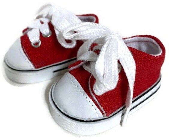 Converse red top canvas shoes