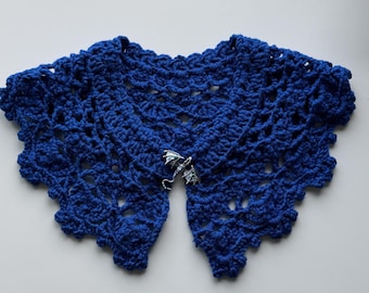 Crochet Lace Collar– Romantic Boho Wrap (sell without Vintage-Style Brooch)