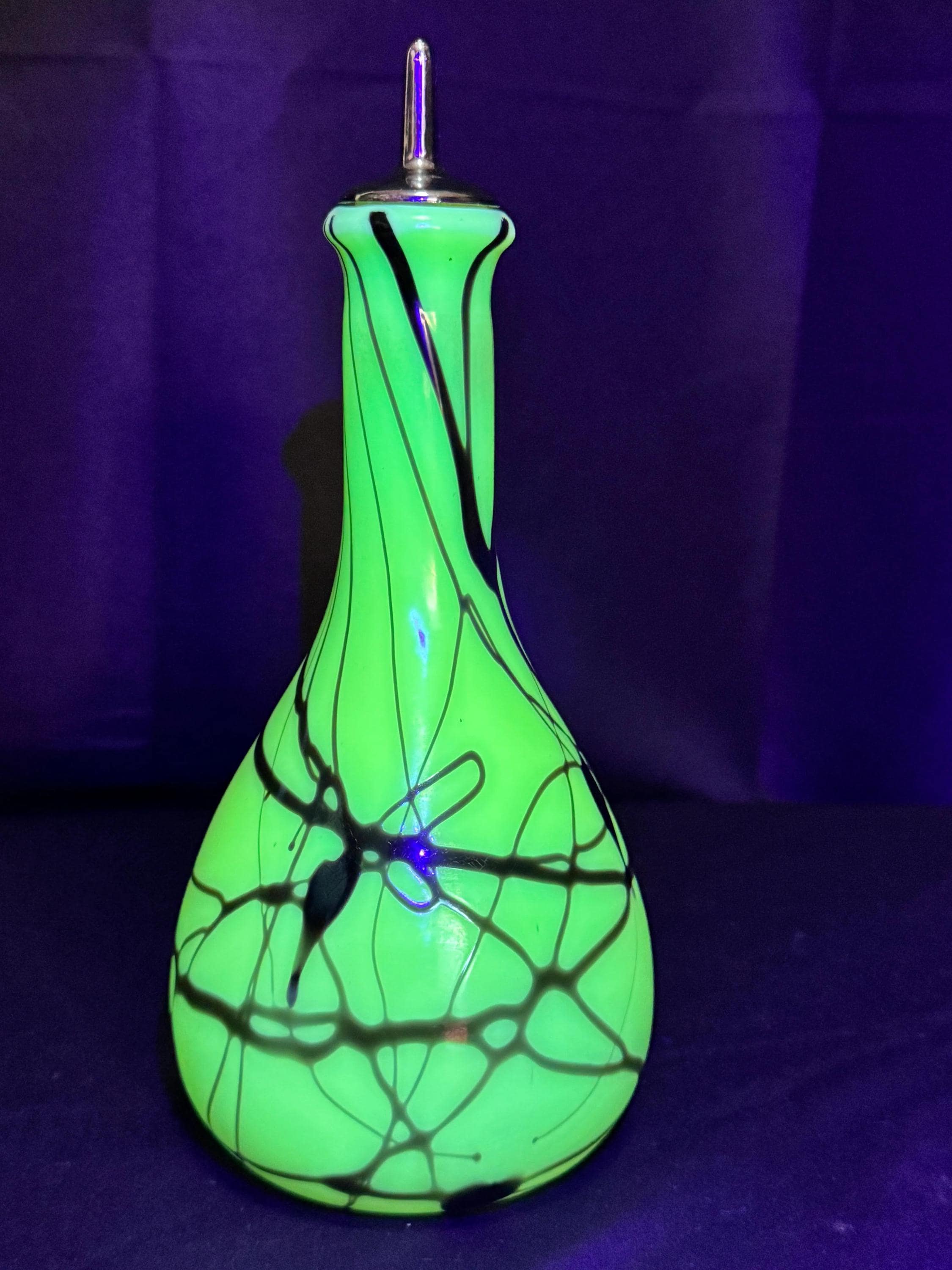 フェントン　Fenton クランベリーオプティック　メロン　ボトル　(大) Fenton Barber Bottle - Etsy