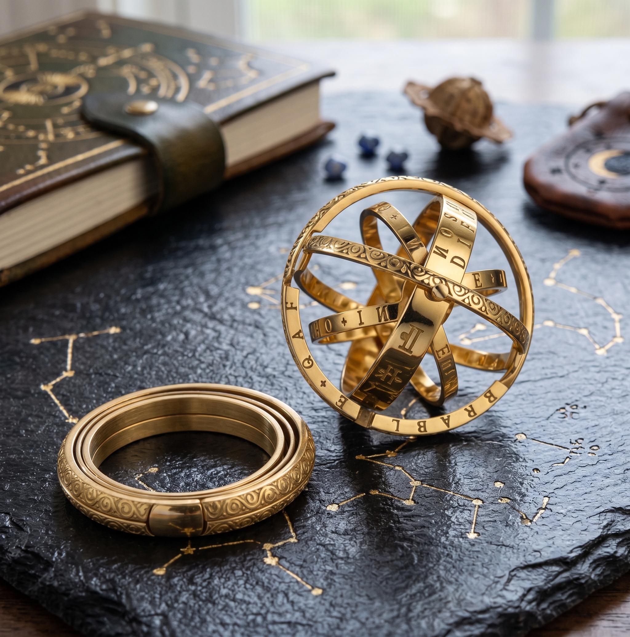Astronomical Sphere Ring Gold - Etsy