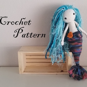 Sealyn Mermaid Crochet Doll PATTERN PDF