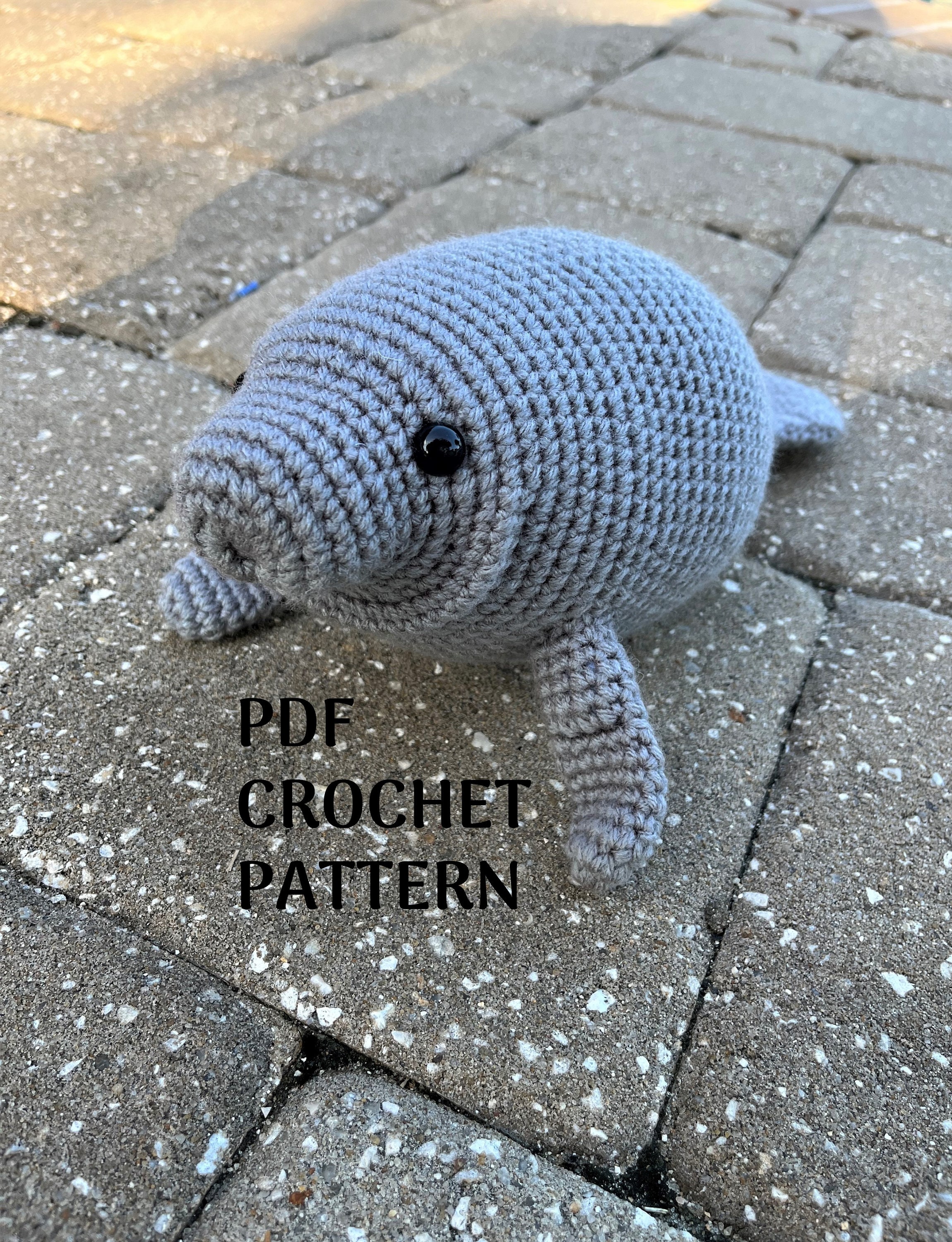 Manatee Crochet Pattern PDF