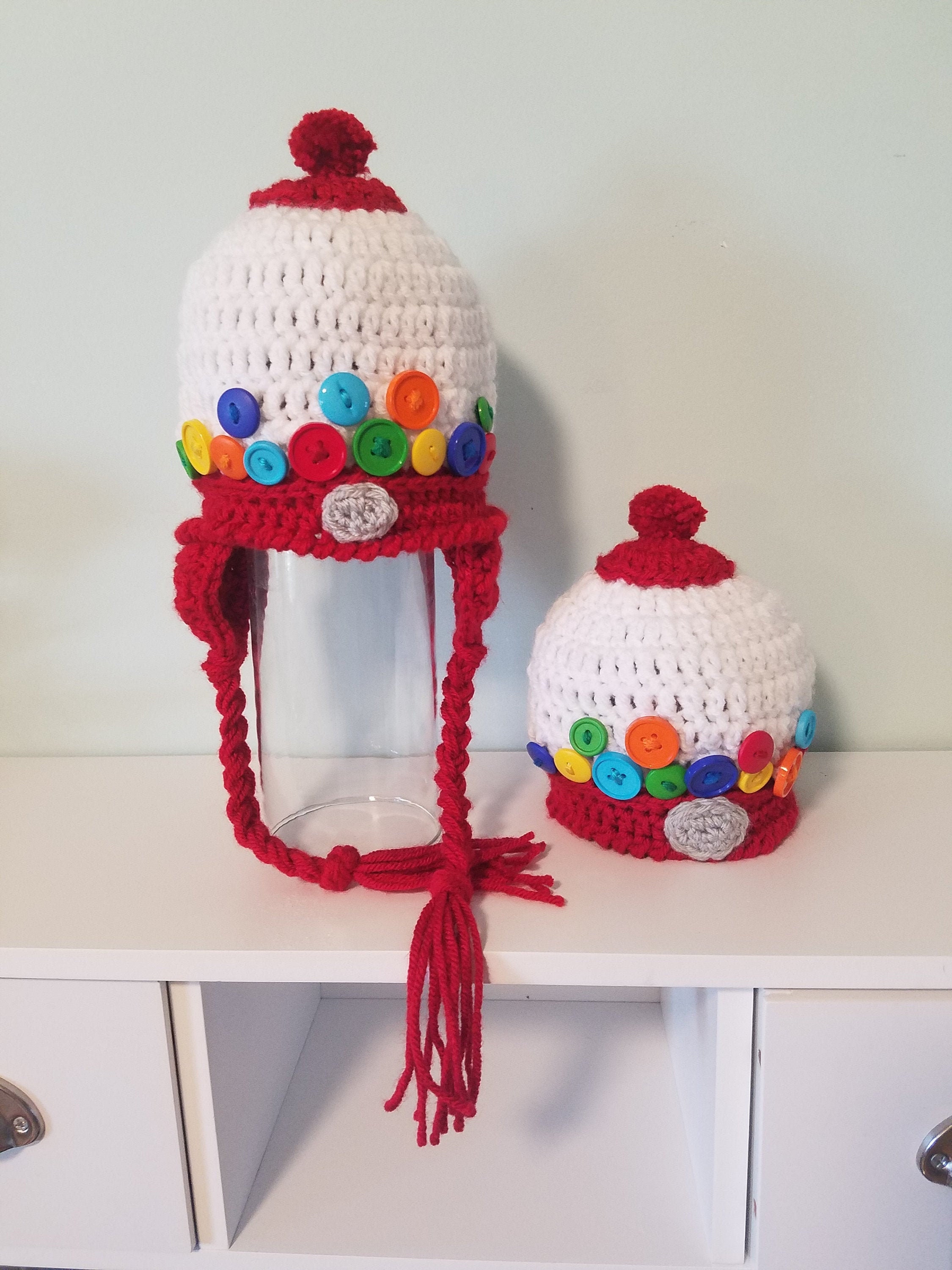 Gumball Machine Hat Crochet Pattern in 7 sizes Etsy