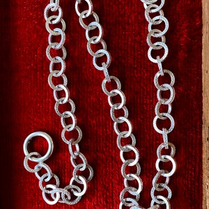 Engraved detail Custom Chain for Interchangeable Pendants