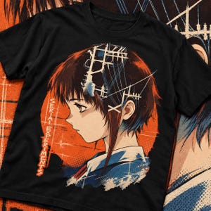 Maglietta Lain Iwakura, Maglietta Lain, Maglietta Serial Experiments Lain, Maglietta anime, Streetwear, Maglietta anime manga, Maglietta grafica anime, Amanti degli anime