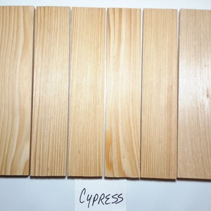 Cypress  Knife Scales - Craft Wood Slabs - Thin Stock Wood  1/4&quot;, 5/16&quot;, 3/8&quot;  Thicknesses