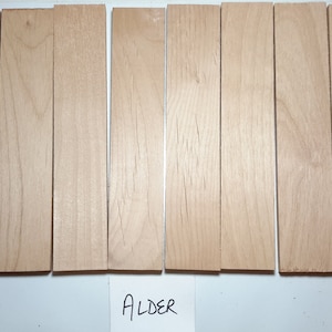 Alder Knife Scales, Craft Wood Slabs, Thin Stock Wood,  1/4&quot;, 5/16&quot;, 3/8&quot;  Thicknesses