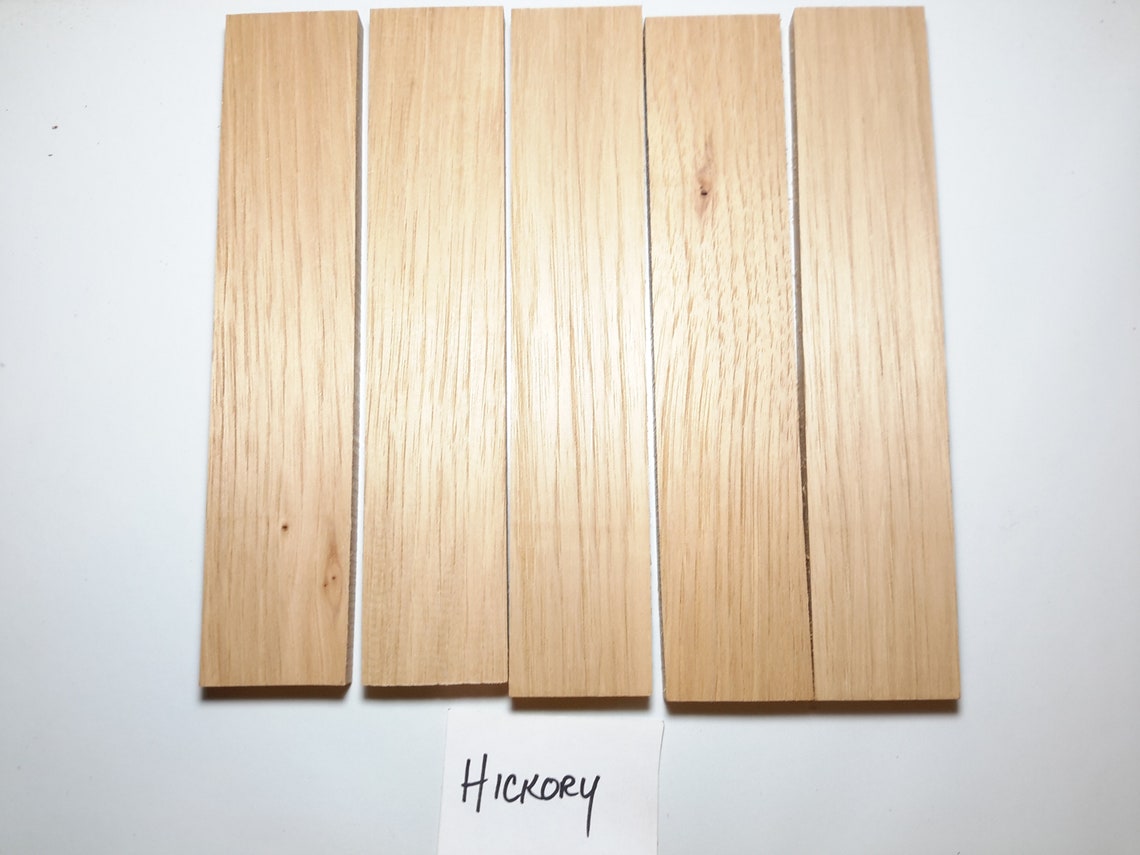Hickory Knife Scales Craft Wood Slabs Thin Stock Wood Etsy