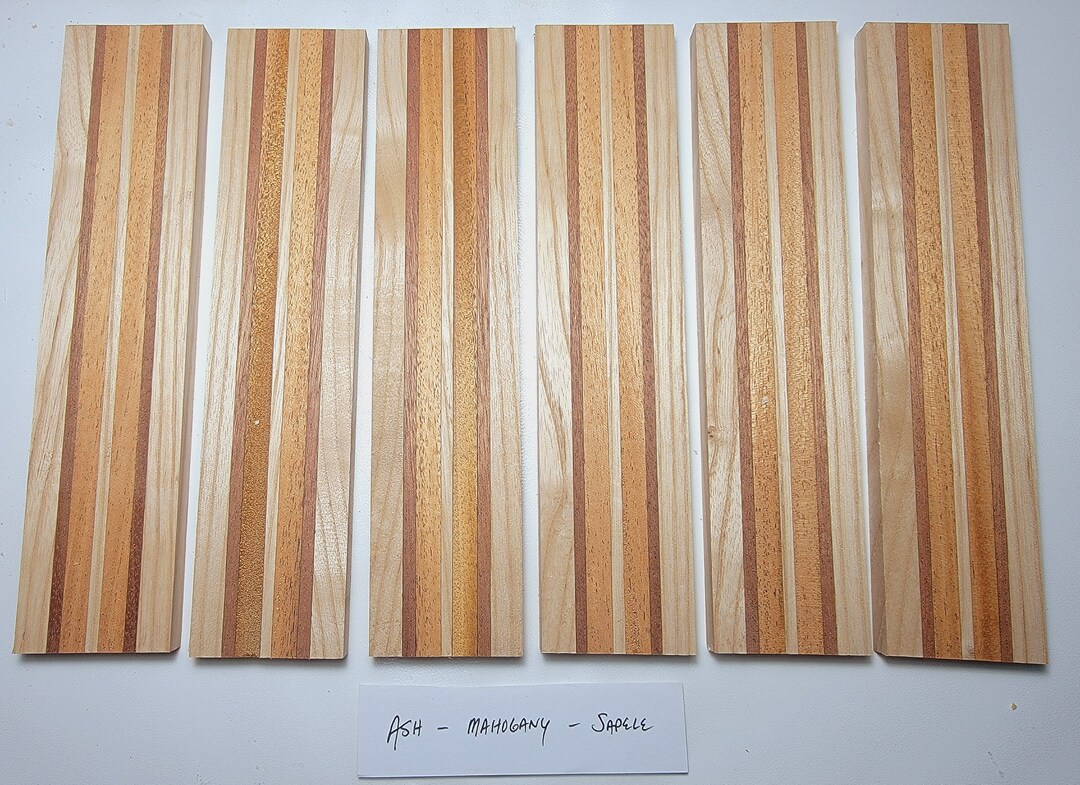 Laminated Knife Scales Ash Mahogany Sapele Craft Wood Slabs Thin Stock Wood Etsy