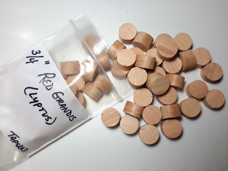 Lyptus Tapered Wood plugs Red Grandis