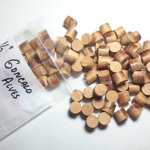 Goncalo Alves Tapered Wood plugs  Tigerwood