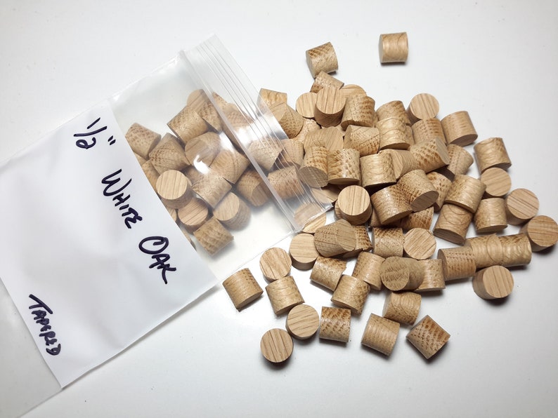 White Oak Tapered Wood plugs