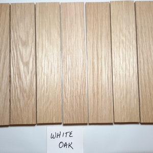 White Oak  Knife Scales - Craft Wood Slabs - Thin Stock Wood  1/4&quot;, 5/16&quot;, 3/8&quot;  Thicknesses