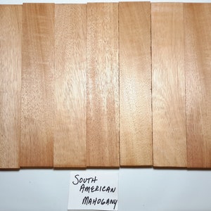 South American Mahogany Knife Scales - Craft Wood Slabs - Thin Stock Wood 1/4&quot;, 5/16&quot;, 3/8&quot; Thicknesses