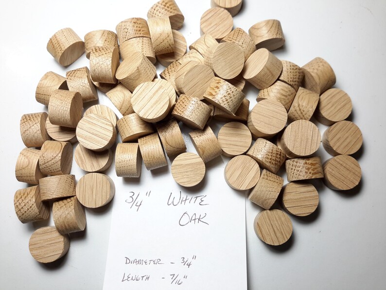 White Oak Tapered Wood plugs