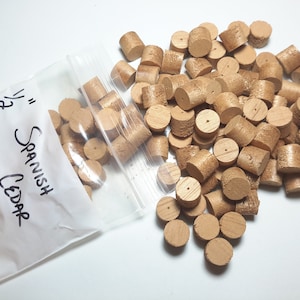 Spanish Cedar Tapered Wood plugs