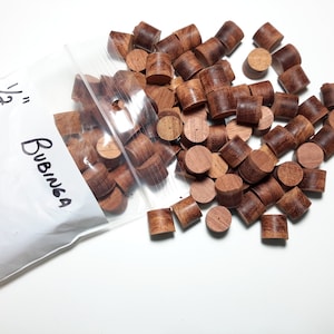 Bubinga Tapered Wood plugs