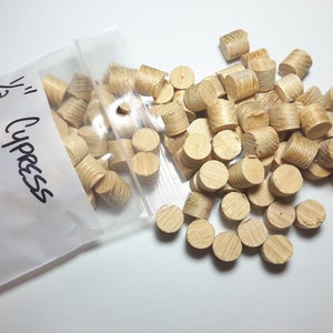 Cypress Tapered Wood plugs