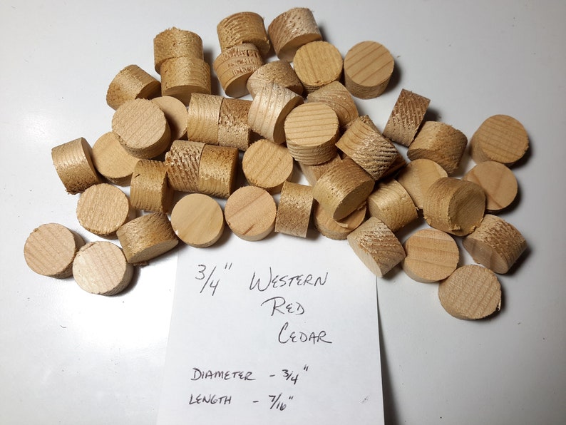 Western Red Cedar Tapered Wood Plugs Etsy