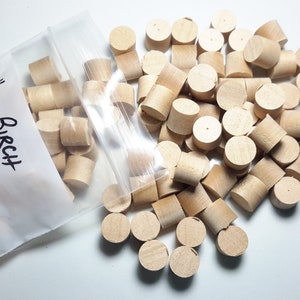Birch Tapered Wood plugs