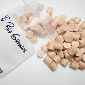 Red Grandis - Lyptus Tapered Wood plugs