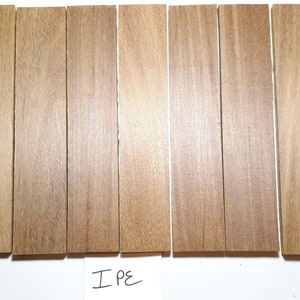 Ipe  Knife Scales - Craft Wood Slabs - Thin Stock Wood  1/4&quot;, 5/16&quot;, 3/8&quot;  Thicknesses