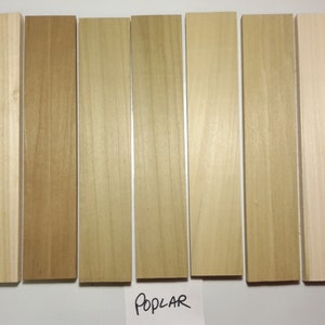 Poplar  Knife Scales - Craft Wood Slabs - Thin Stock Wood  1/4&quot;, 5/16&quot;, 3/8&quot;  Thicknesses