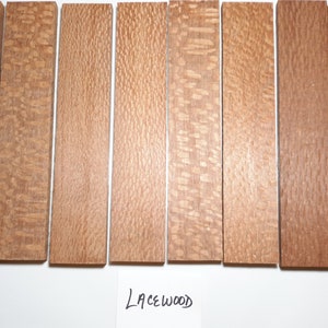 Lacewood  Knife Scales - Craft Wood Slabs - Thin Stock Wood  1/4&quot;, 5/16&quot;, 3/8&quot;  Thicknesses