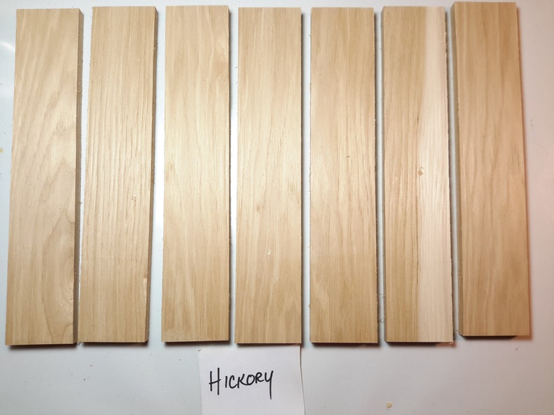 Hickory Knife Scales Craft Wood Slabs Thin Stock Wood Etsy