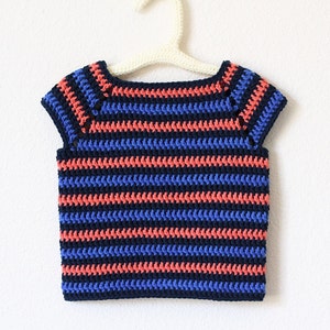 Crochet Pattern Striped Shirt Instant Download - Etsy