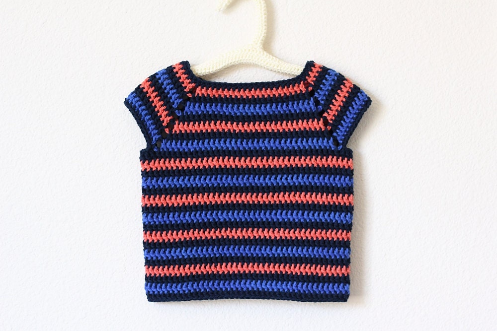 Crochet Pattern Striped Shirt Instant Download - Etsy