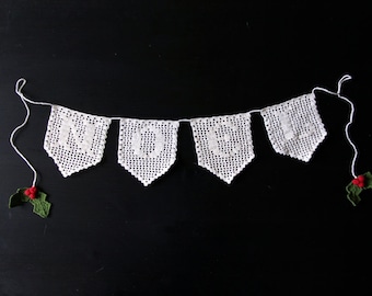 Crochet Pattern - NOEL Sign - Instant Download