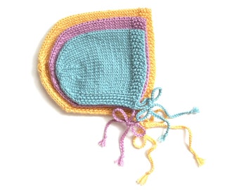 Knitting Pattern - Baby Bonnet - Instant Download