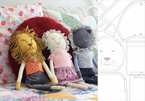 lion stuffed animal pattern