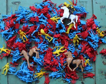 large plastic horses