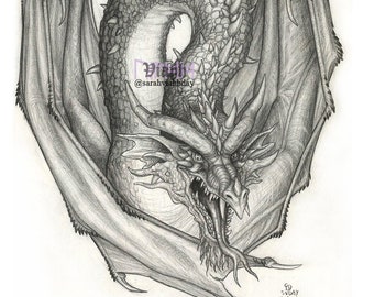 Original dragon drawing