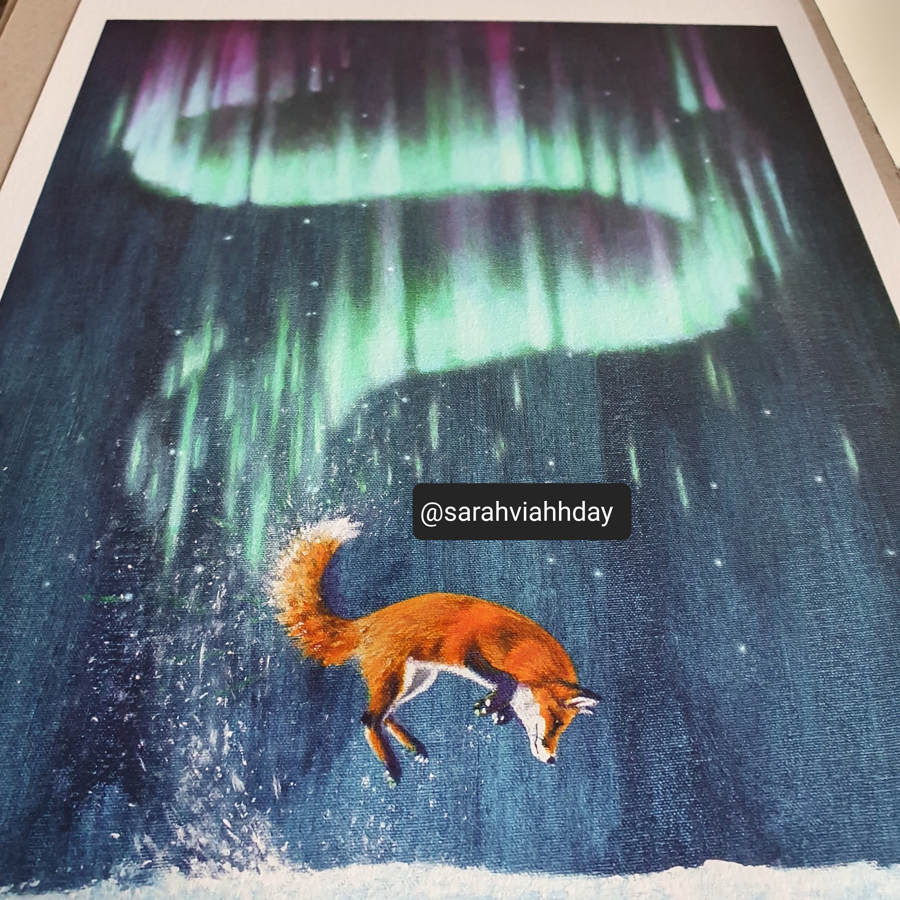 Top Quality A5/A4 Art Print Fox Acrylics Firefox 
