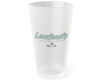 Lowcountry Lifted Teal Frosted glas van 473 ml