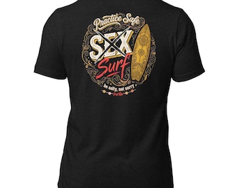 Sicher surfen. Sei salzig, aber bereue es nicht – Sportliches T-Shirt