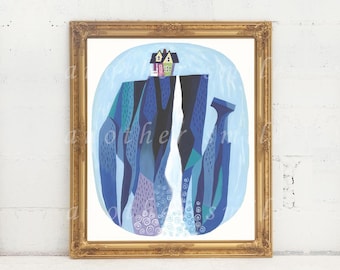 UP Paradise Falls Print (White Background)