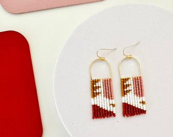 Handmade Seed Bead Earrings by Modish / Non-objective Shapes / Fun