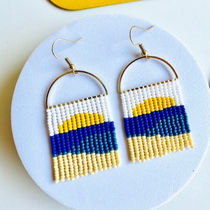 Handmade Seed Bead Earrings by Modish / Beachy / Beach Themed image 2