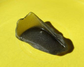 Beach Glass sea glass, Olive colored glass, Galveston, Texas beaches