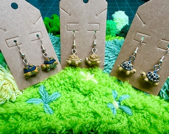 Simpatici orecchini a forma di tartaruga