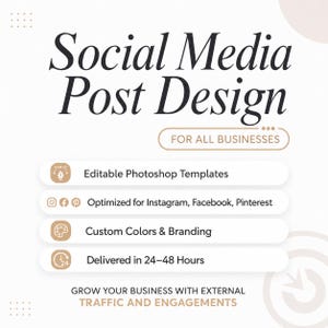 Design av inlägg för sociala medier | Professionell Instagram-grafik | Marknadsföringsinlägg för företag | Anpassat varumärkesinnehåll