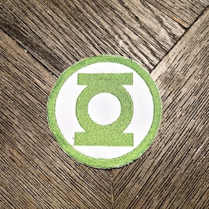 Green Lantern Inspired Embroidered Patch