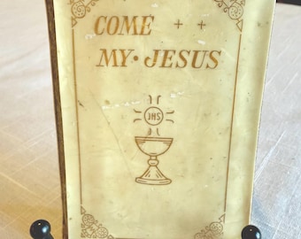 1953 Catholic Missal, Celluloid Cover First Communion Prayer Book