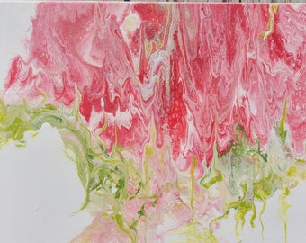 Pink Floral Original Painting by Marji Stevens