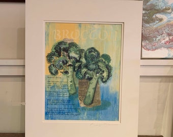 Broccoli Mixed Media Print